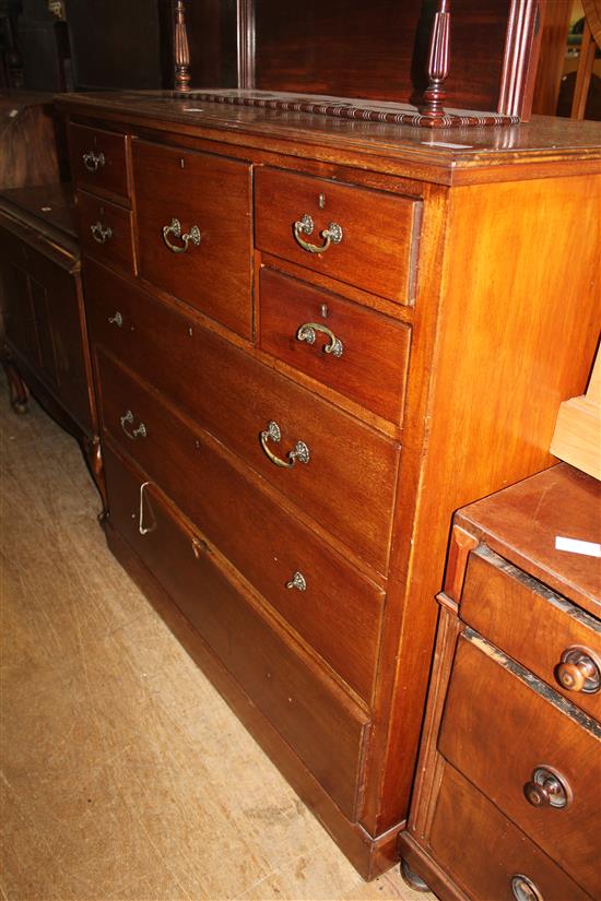 Large mahogany chest of drawers by Shoolbred